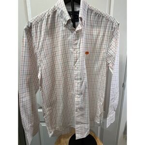 Live Oak Brand Men's Button Down Shirt‎ Size S Plaid Long Sleeve Casual